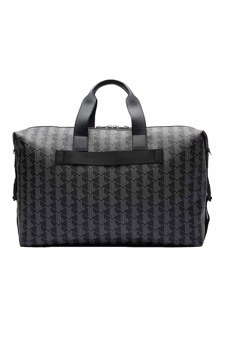 Lacoste Унисекс сак Weekender с монограми - Черен/Сив - Pepit.bg