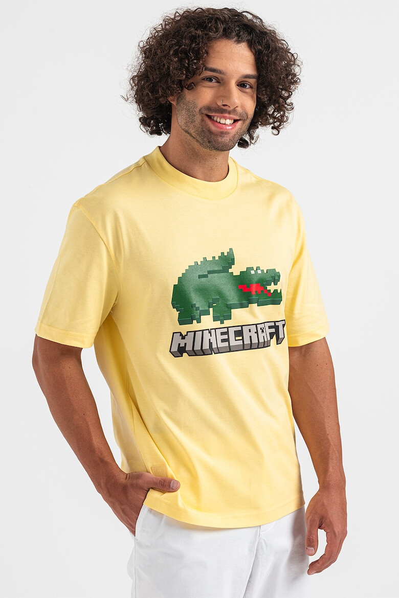 Lacoste Унисекс тениска на лога Minecraft - Pepit.bg