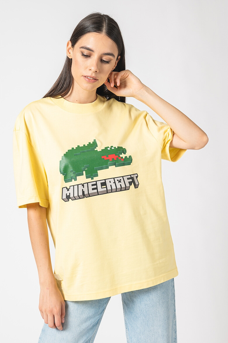 Lacoste Унисекс тениска на лога Minecraft - Pepit.bg