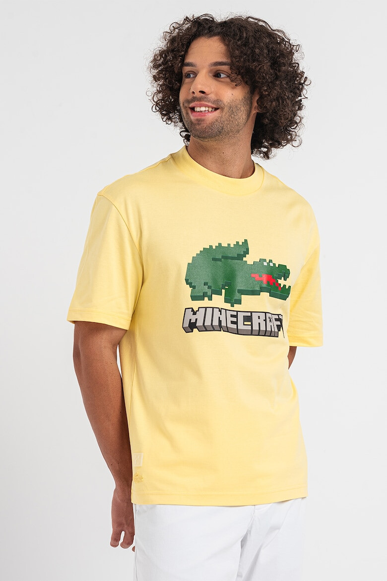 Lacoste Унисекс тениска на лога Minecraft - Pepit.bg