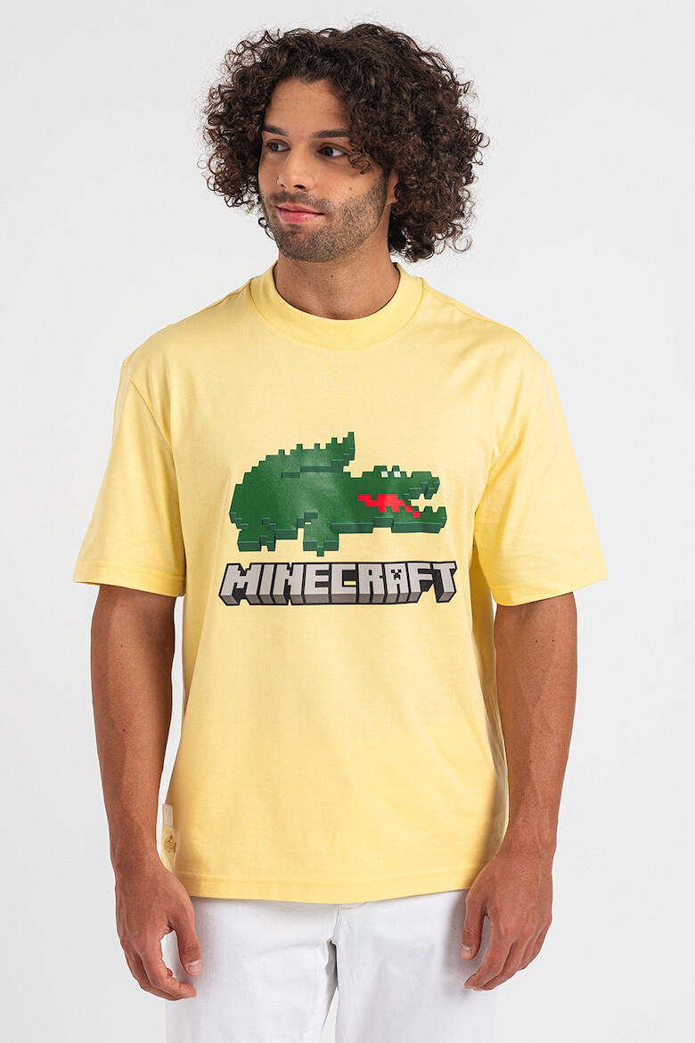 Lacoste Унисекс тениска на лога Minecraft - Pepit.bg