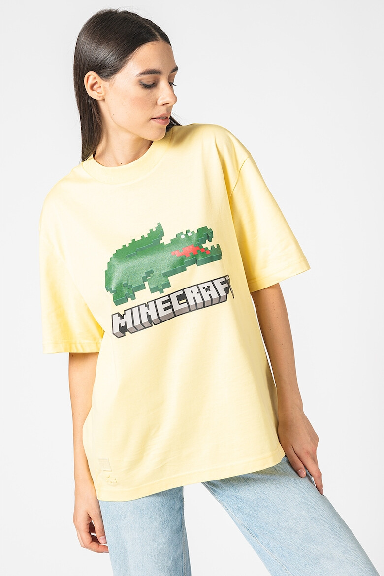 Lacoste Унисекс тениска на лога Minecraft - Pepit.bg