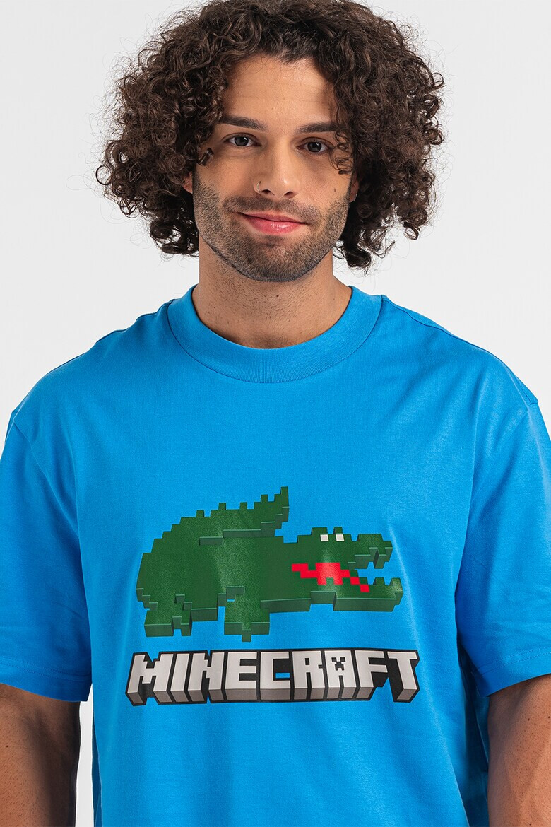 Lacoste Унисекс тениска на лога Minecraft - Pepit.bg