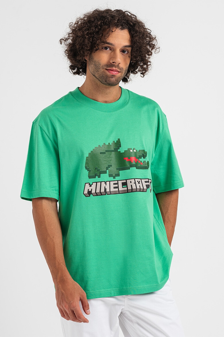 Lacoste Унисекс тениска на лога Minecraft - Pepit.bg