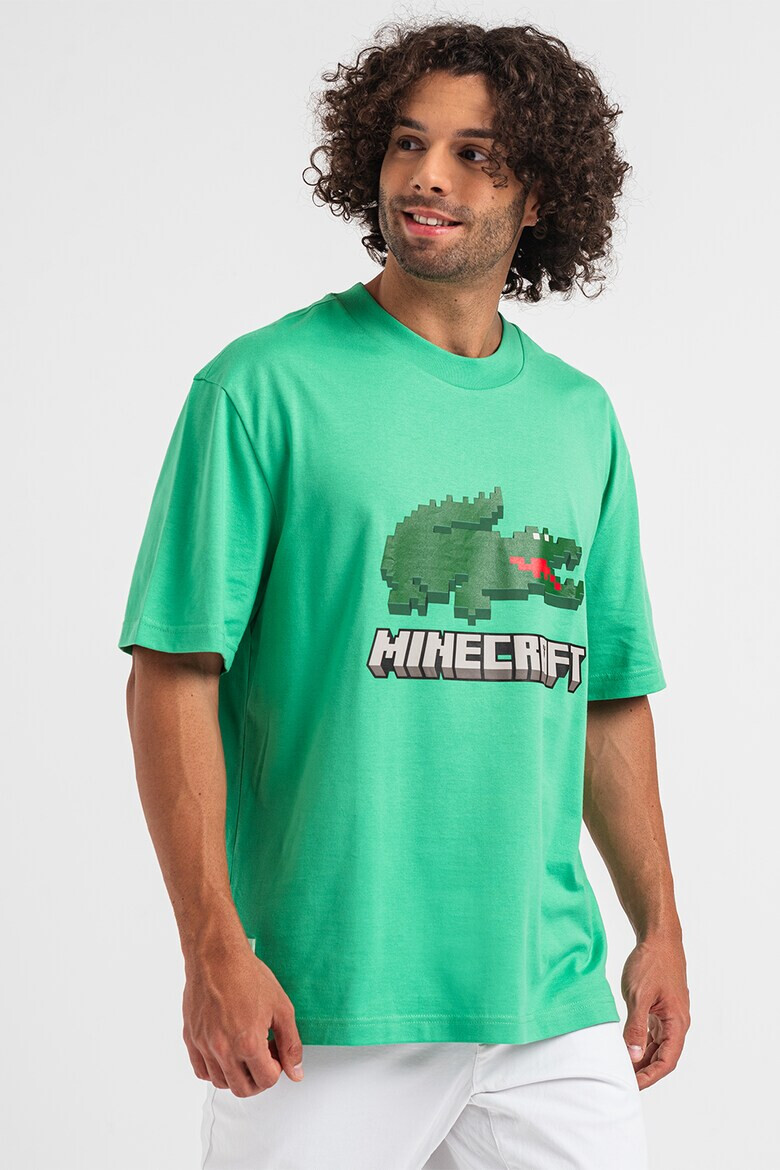 Lacoste Унисекс тениска на лога Minecraft - Pepit.bg