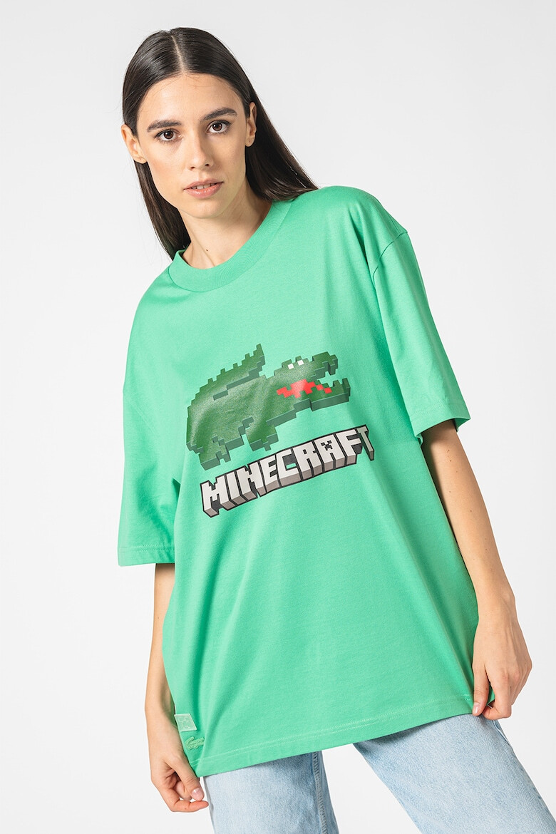 Lacoste Унисекс тениска на лога Minecraft - Pepit.bg