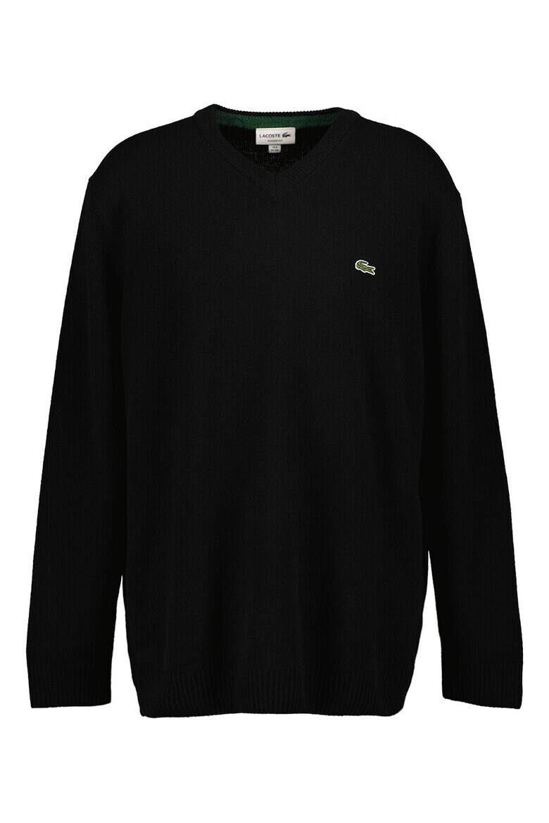 Lacoste Вълнен пуловер с шпиц - Pepit.bg