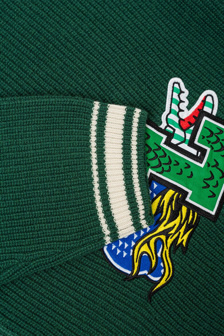 Lacoste Вълнен пуловер с шпиц - Pepit.bg