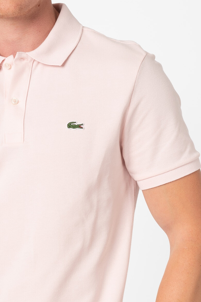 Lacoste Вталена тениска от пике с яка - Pepit.bg