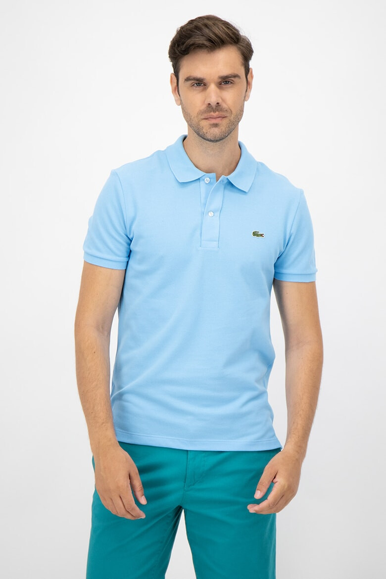 Lacoste Вталена тениска от пике с яка PH4012-00-031 - Pepit.bg