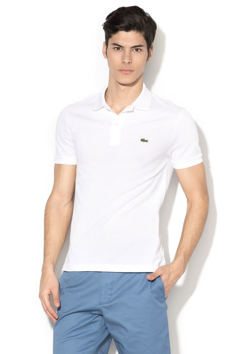 Lacoste Вталена тениска от пике с яка PH4012-00-031 - Pepit.bg