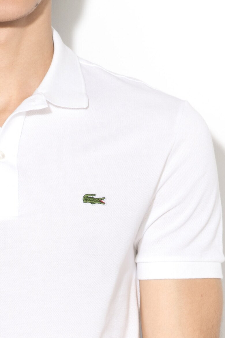 Lacoste Вталена тениска от пике с яка PH4012-00-031 - Pepit.bg