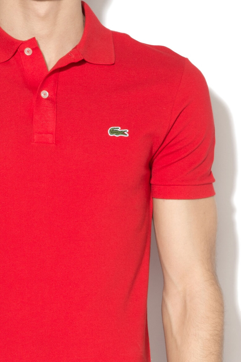 Lacoste Вталена тениска от пике с яка PH4012-00-031 - Pepit.bg