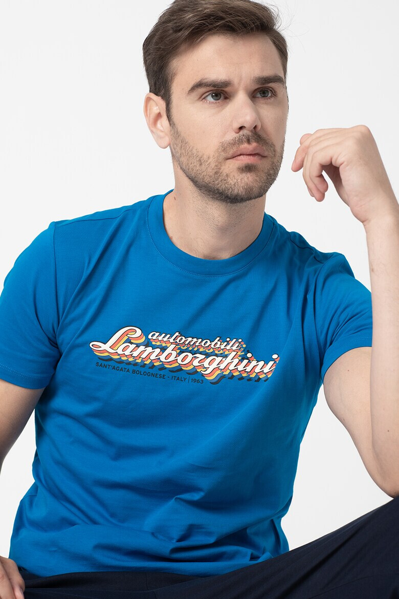 Lamborghini Памучна тениска с лого - Pepit.bg