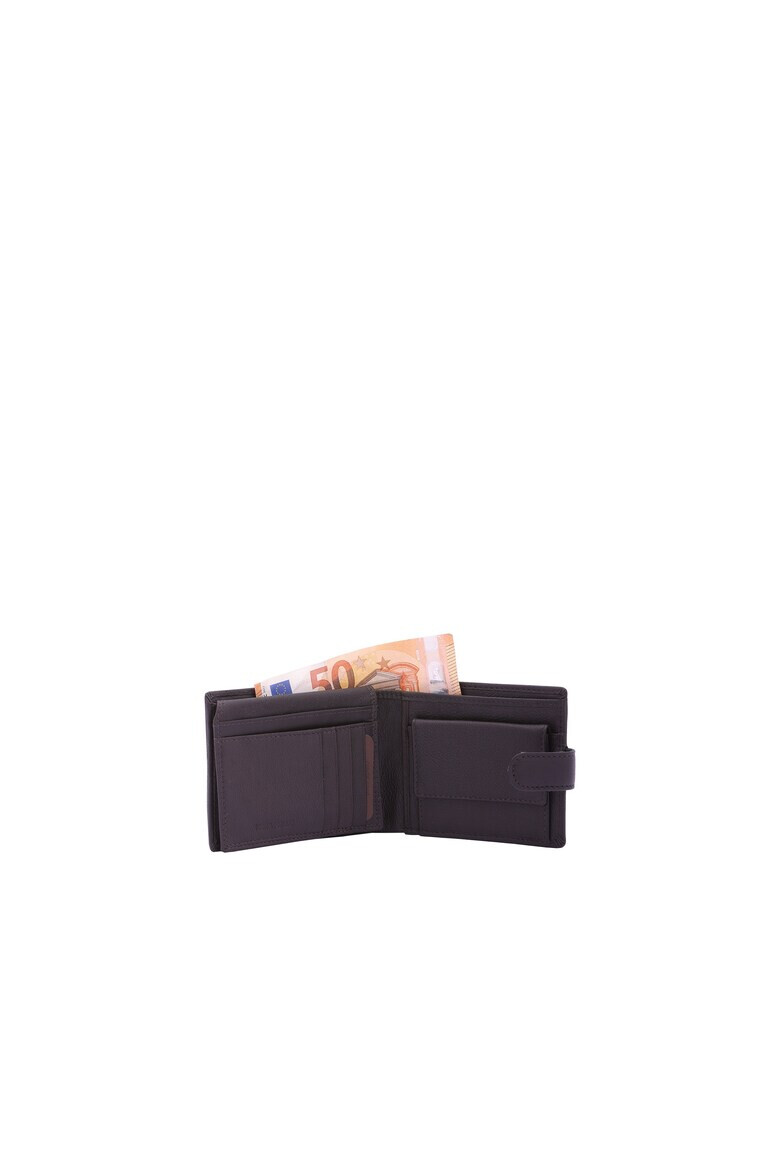 Lancetti Кожен портфейл с лого - Тъмнокафяв - Pepit.bg