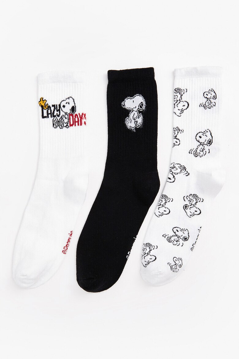 LC WAIKIKI Дълги чорапи Snoopy - 3 чифта - Pepit.bg