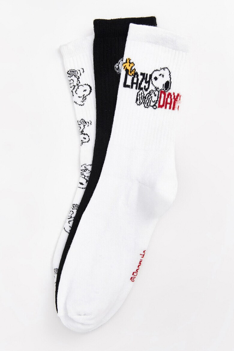 LC WAIKIKI Дълги чорапи Snoopy - 3 чифта - Pepit.bg