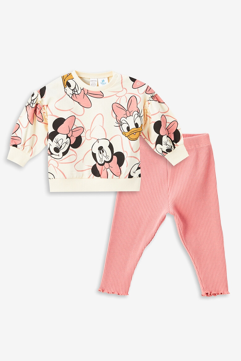 LC WAIKIKI Суитшърт и панталон с шарка на Minnie Mouse&Daisy Duck - 2 части - Pepit.bg