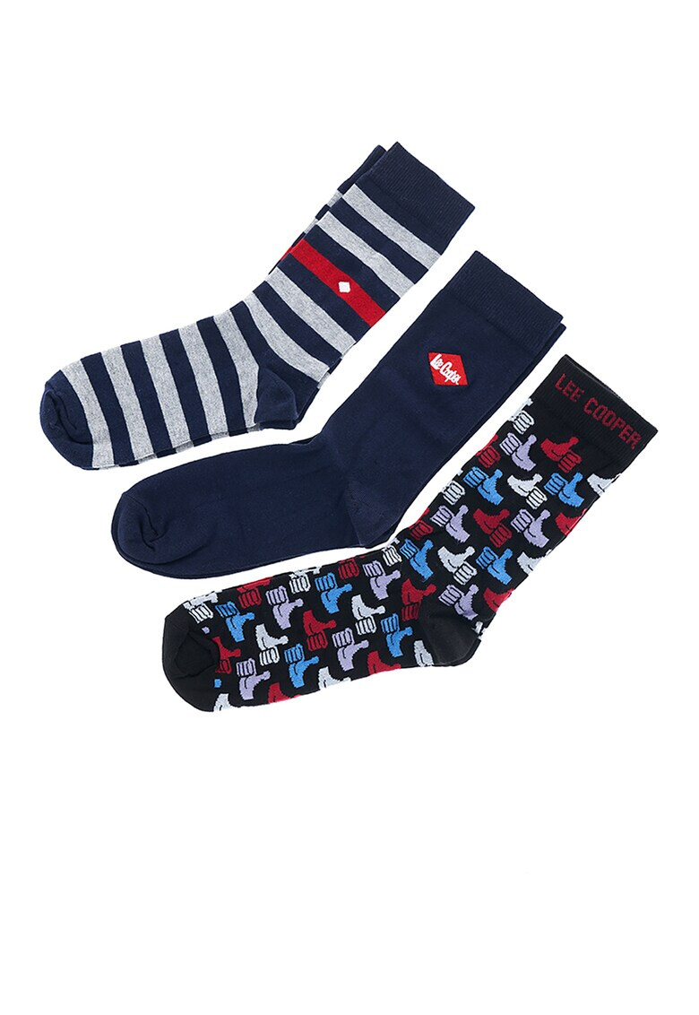 Lee Cooper Чорапи с шарка - 3 чифта - Pepit.bg