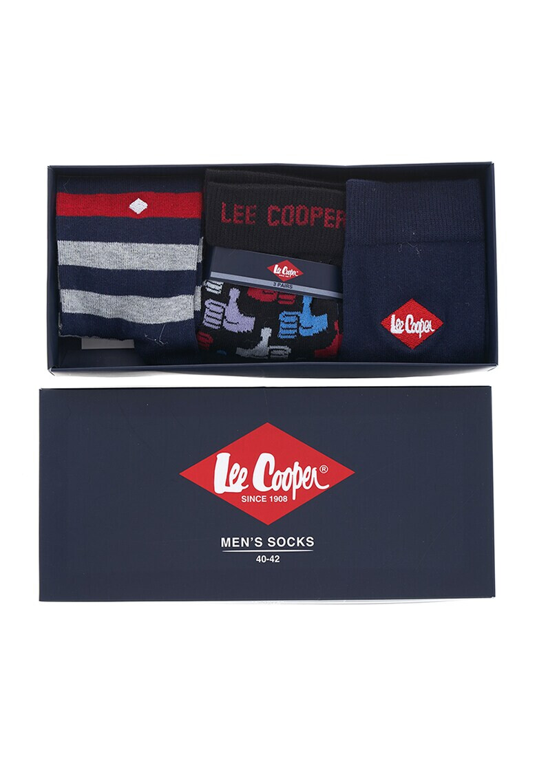 Lee Cooper Чорапи с шарка - 3 чифта - Pepit.bg
