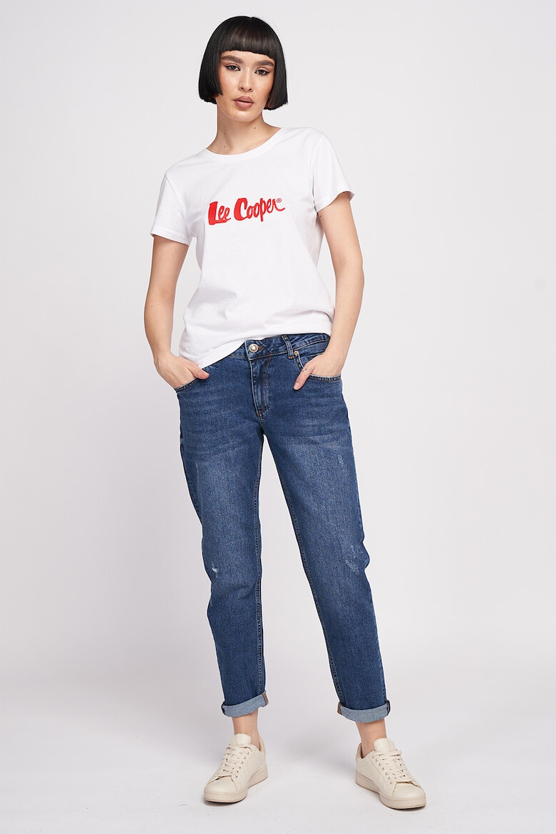 Lee Cooper Дънки стил Boyfriend с протрити зони - Pepit.bg