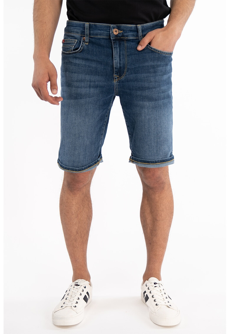 Lee Cooper Дънки тип бермуди със захабен ефект - Pepit.bg