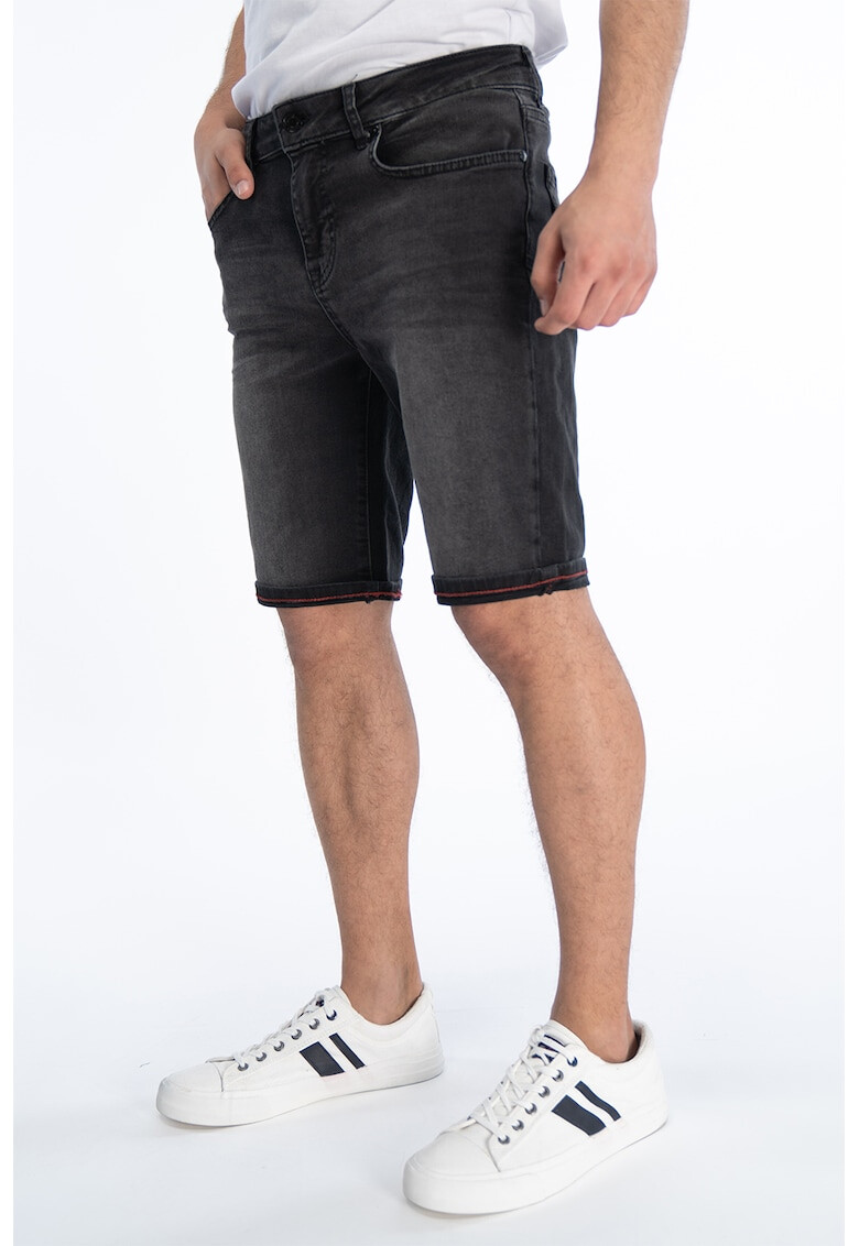 Lee Cooper Дънки тип бермуди със захабен ефект - Pepit.bg