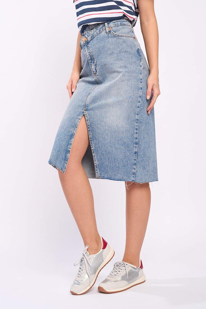 Lee Cooper Дънкова пола с шлиц отпред - Pepit.bg
