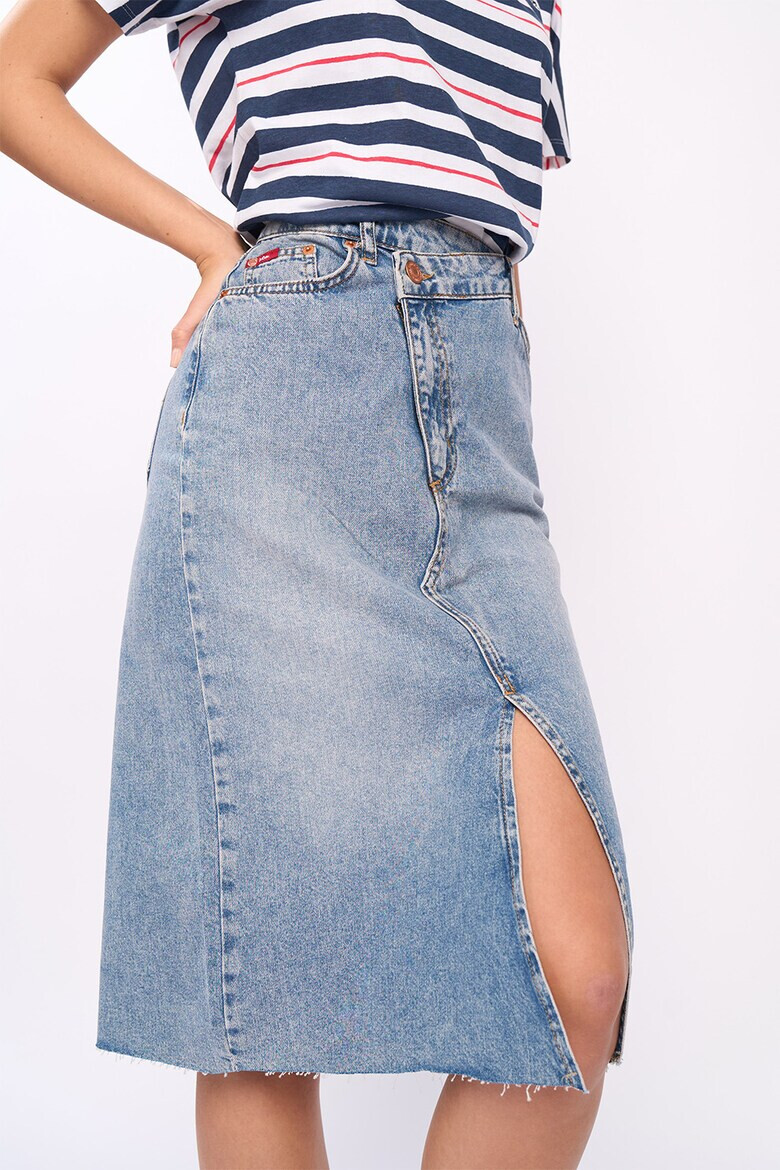 Lee Cooper Дънкова пола с шлиц отпред - Pepit.bg