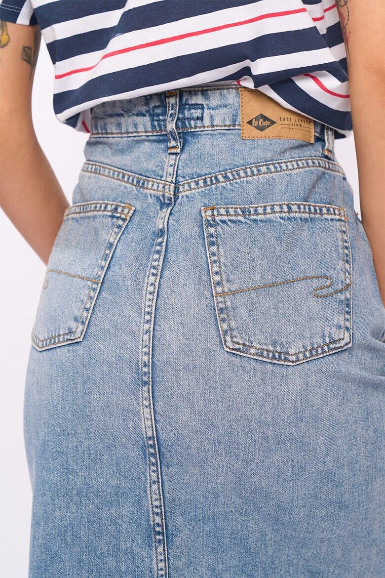 Lee Cooper Дънкова пола с шлиц отпред - Pepit.bg