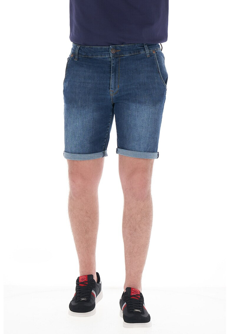 Lee Cooper Дънкови бермуди със захабен ефект - Pepit.bg