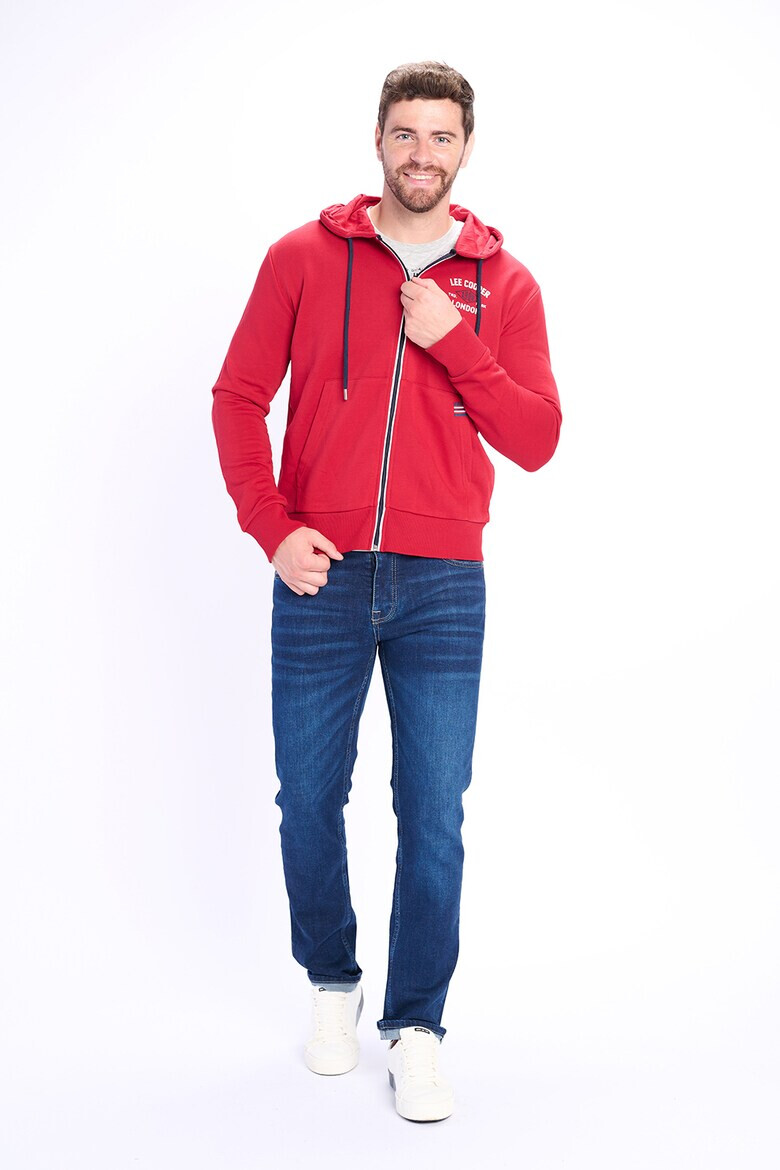 Lee Cooper Худи с цип и лого - Pepit.bg
