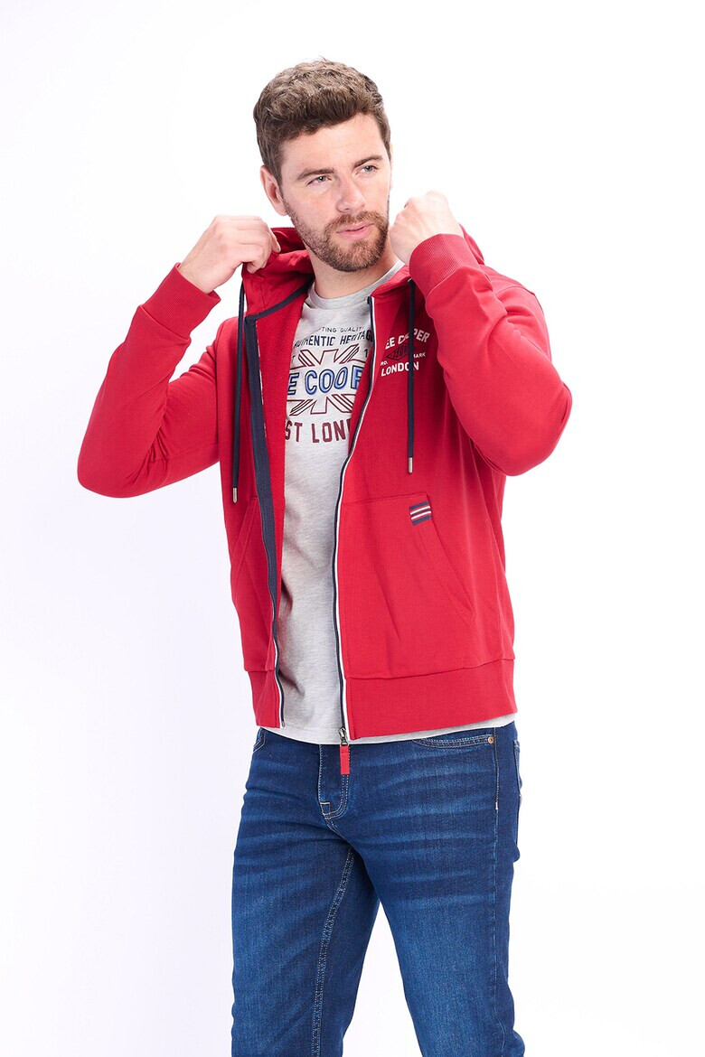Lee Cooper Худи с цип и лого - Pepit.bg