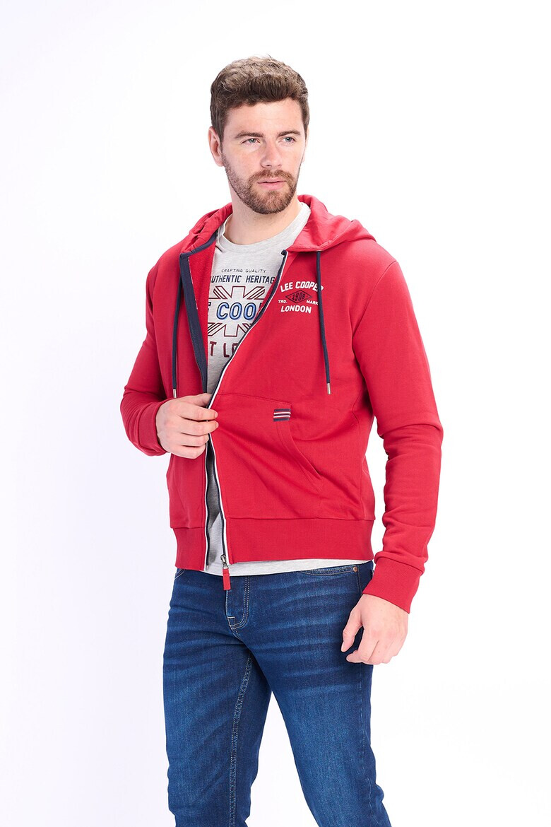 Lee Cooper Худи с цип и лого - Pepit.bg