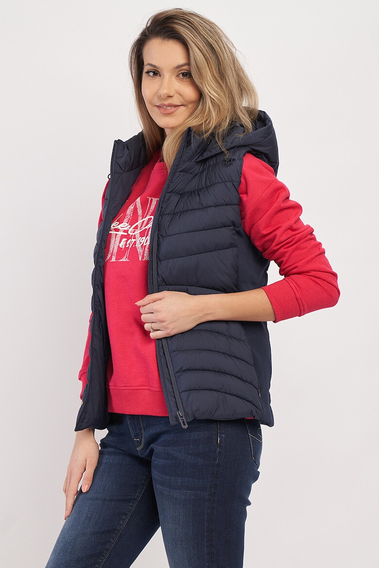 Lee Cooper Капитониран елек с качулка - Pepit.bg