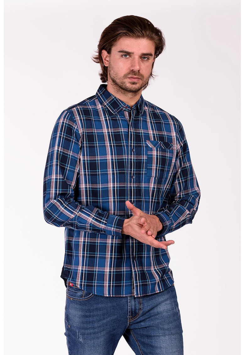 Lee Cooper Карирана риза с джоб - Pepit.bg