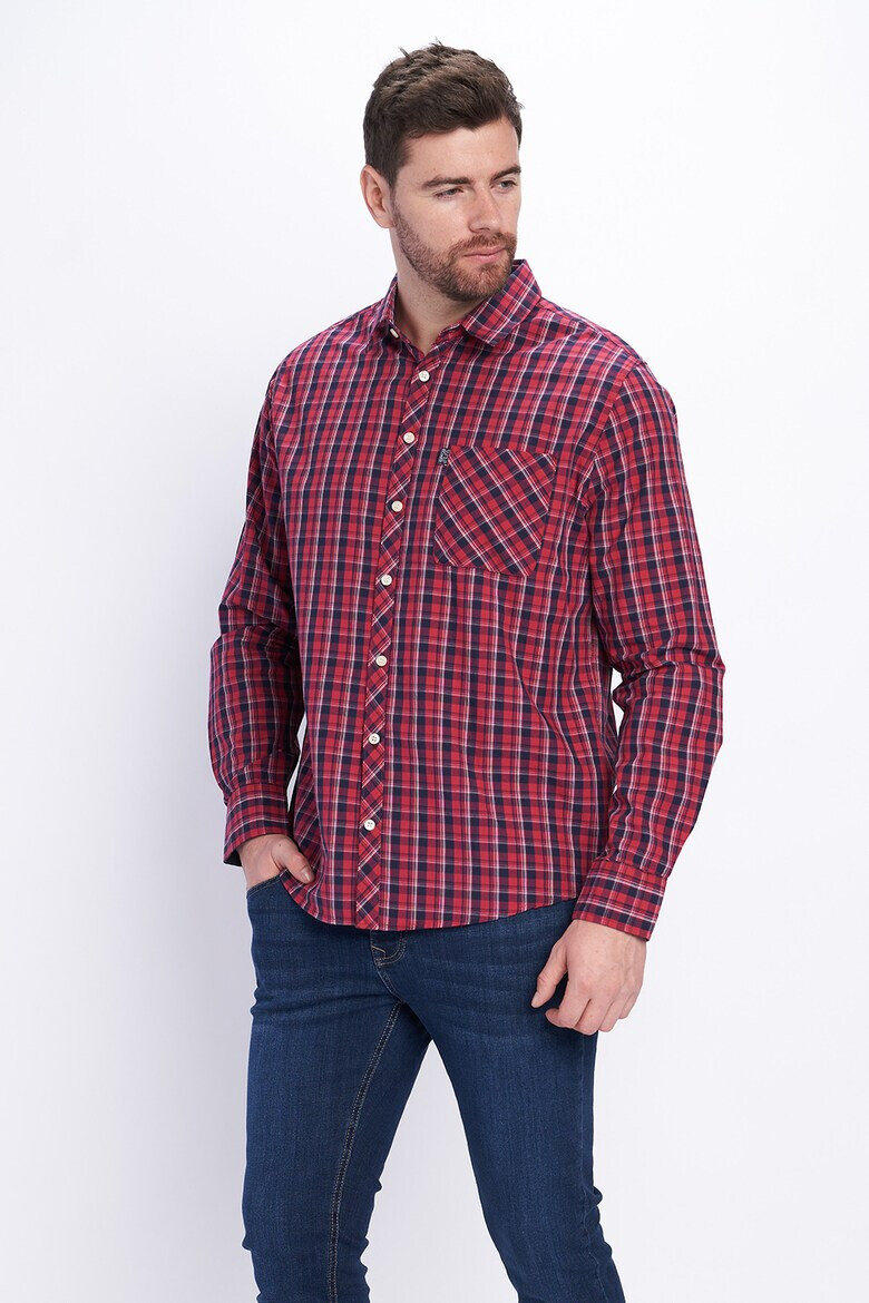 Lee Cooper Карирана риза с джоб - Pepit.bg
