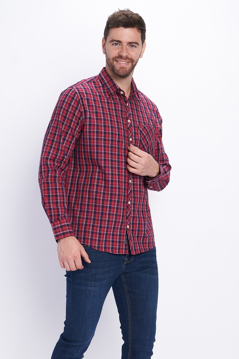 Lee Cooper Карирана риза с джоб - Pepit.bg