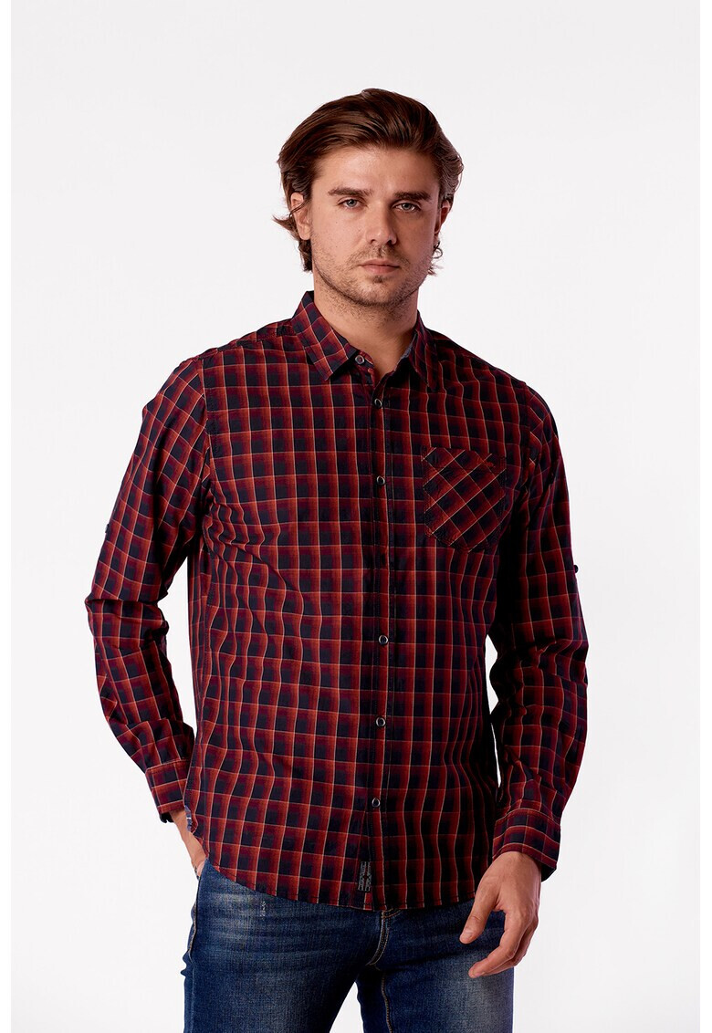 Lee Cooper Карирана риза с пришит джоб - Pepit.bg