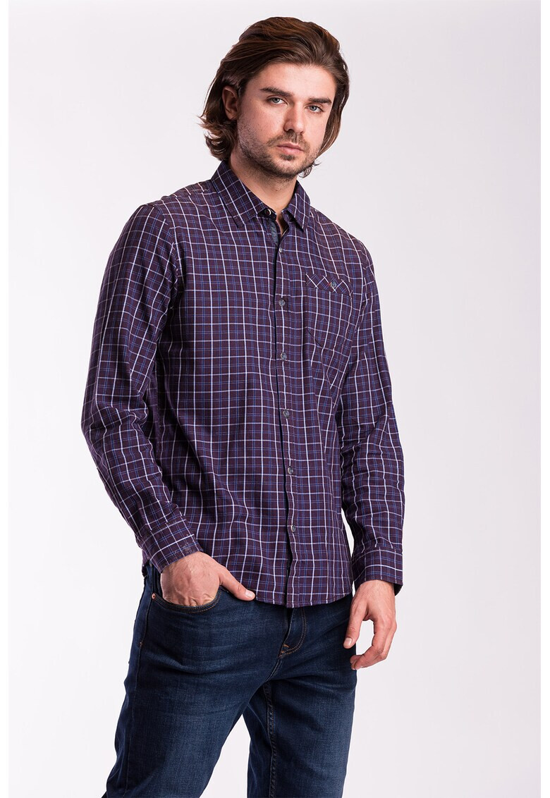 Lee Cooper Карирана риза с пришит джоб - Pepit.bg