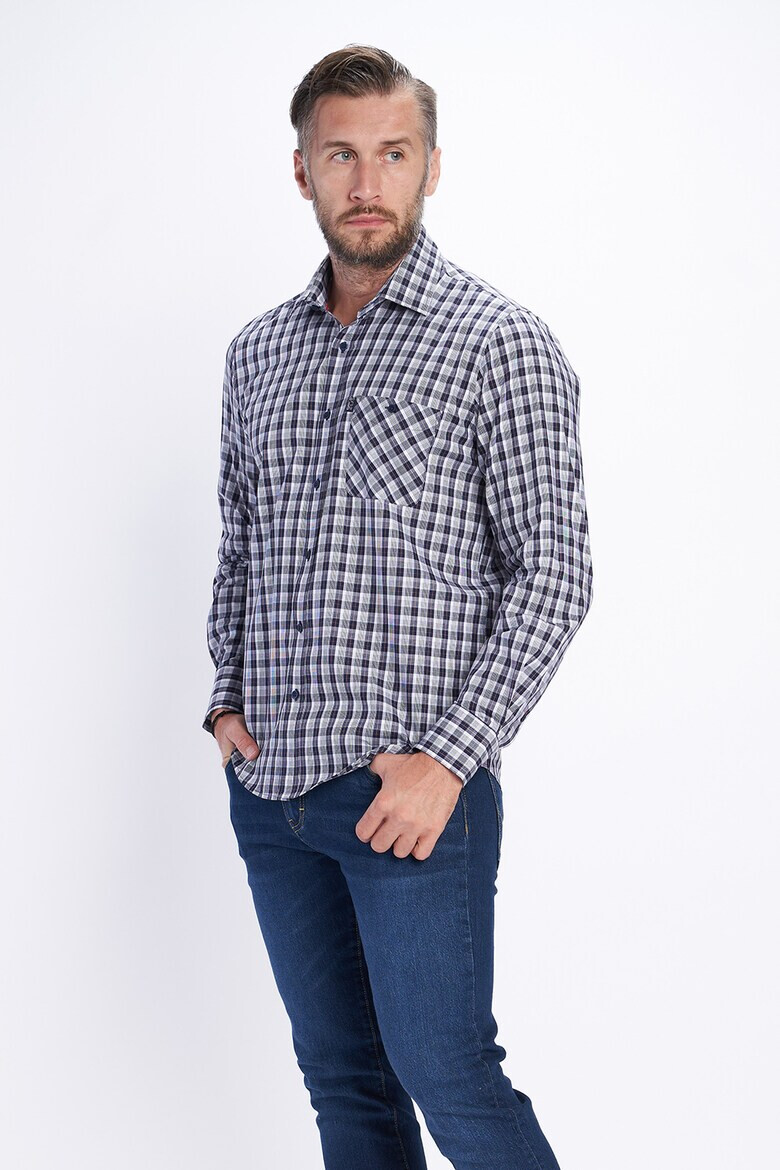 Lee Cooper Карирана риза с пришит джоб - Pepit.bg