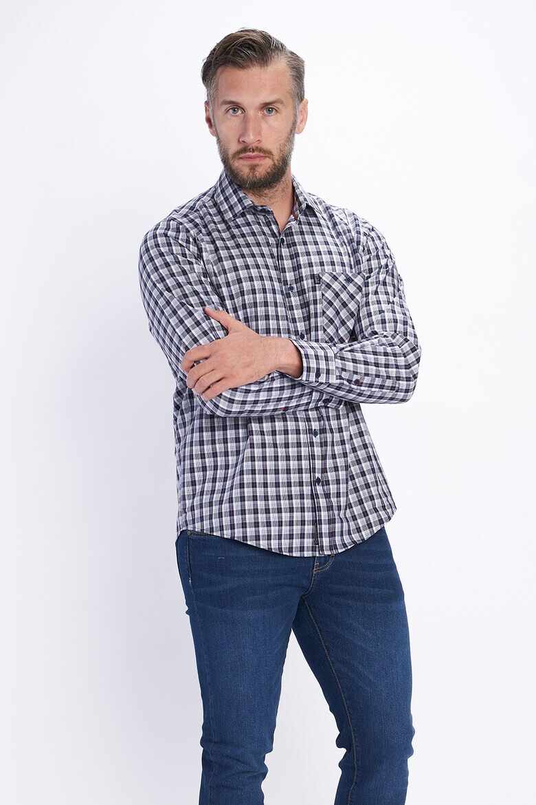 Lee Cooper Карирана риза с пришит джоб - Pepit.bg