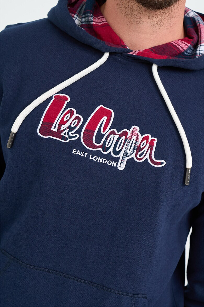 Lee Cooper Худи с джоб кенгуру с лого - Pepit.bg