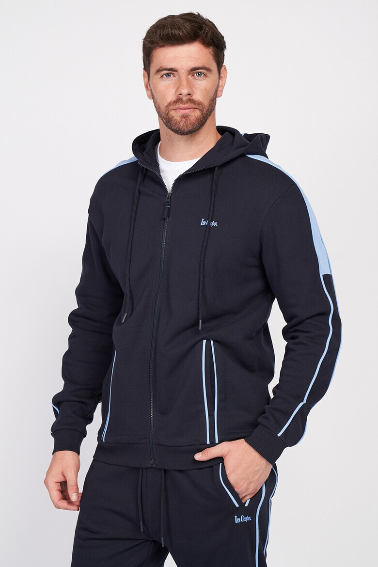 Lee Cooper Худи с цип и джобове отпред - Pepit.bg
