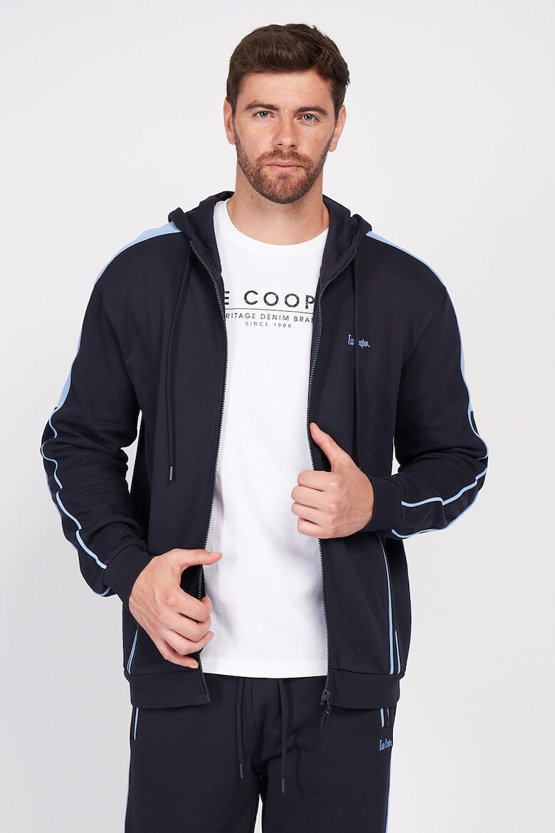 Lee Cooper Худи с цип и джобове отпред - Pepit.bg