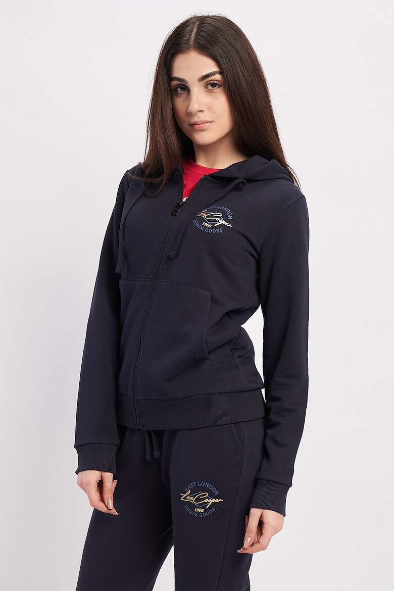 Lee Cooper Худи с цип и лого - Pepit.bg