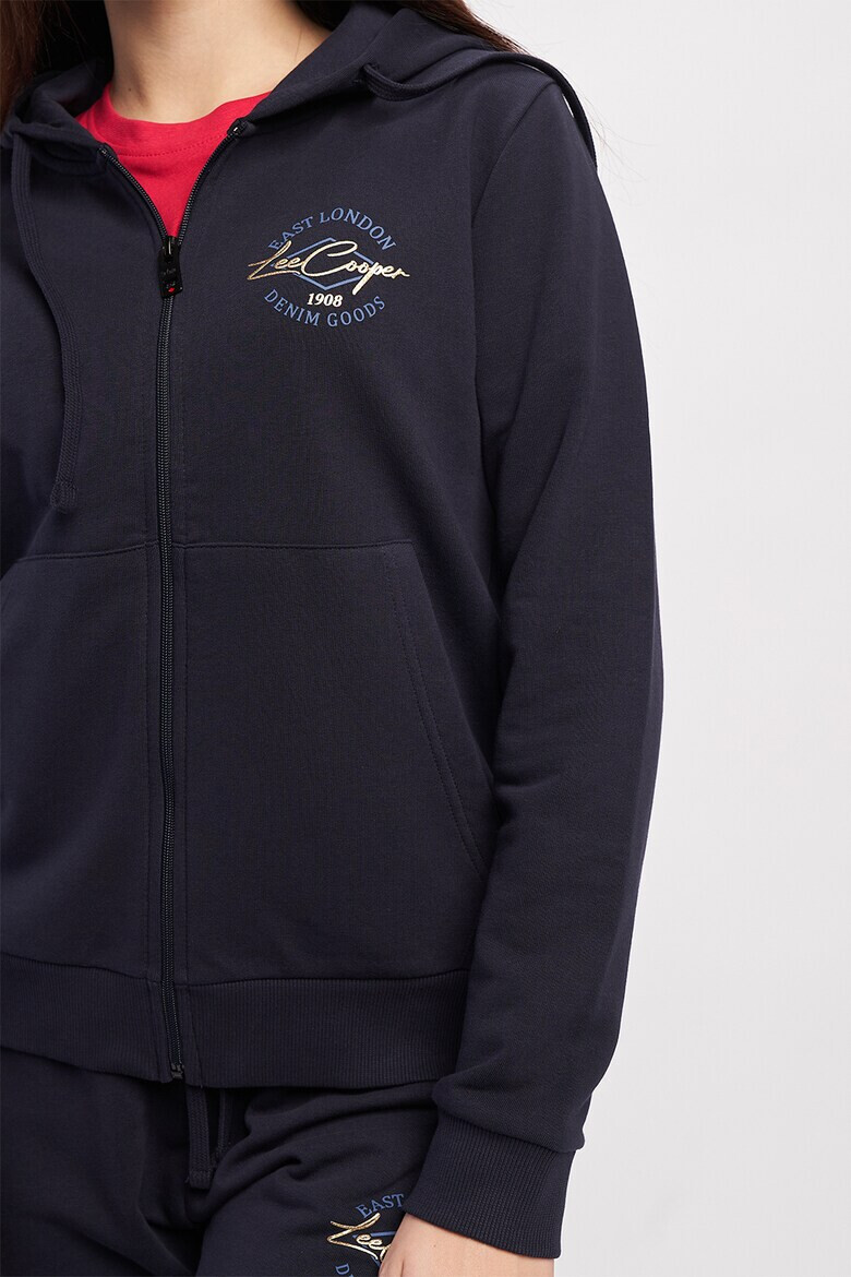 Lee Cooper Худи с цип и лого - Pepit.bg