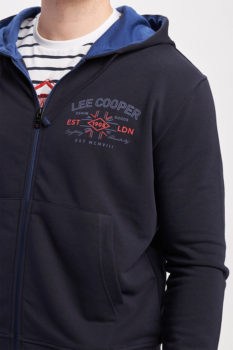 Lee Cooper Худи с цип и лого - Pepit.bg