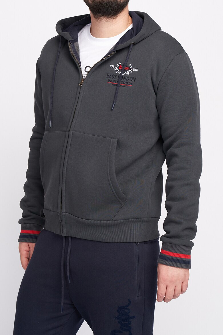 Lee Cooper Худи с цип и лого - Pepit.bg