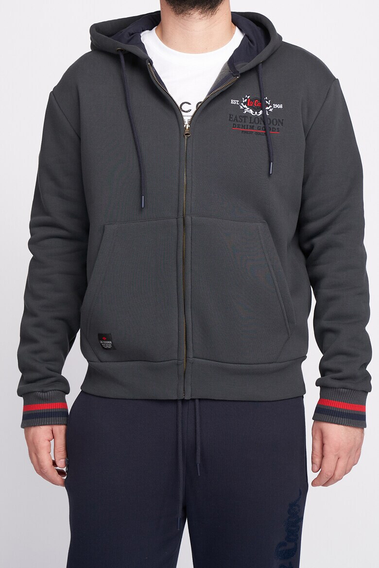 Lee Cooper Худи с цип и лого - Pepit.bg